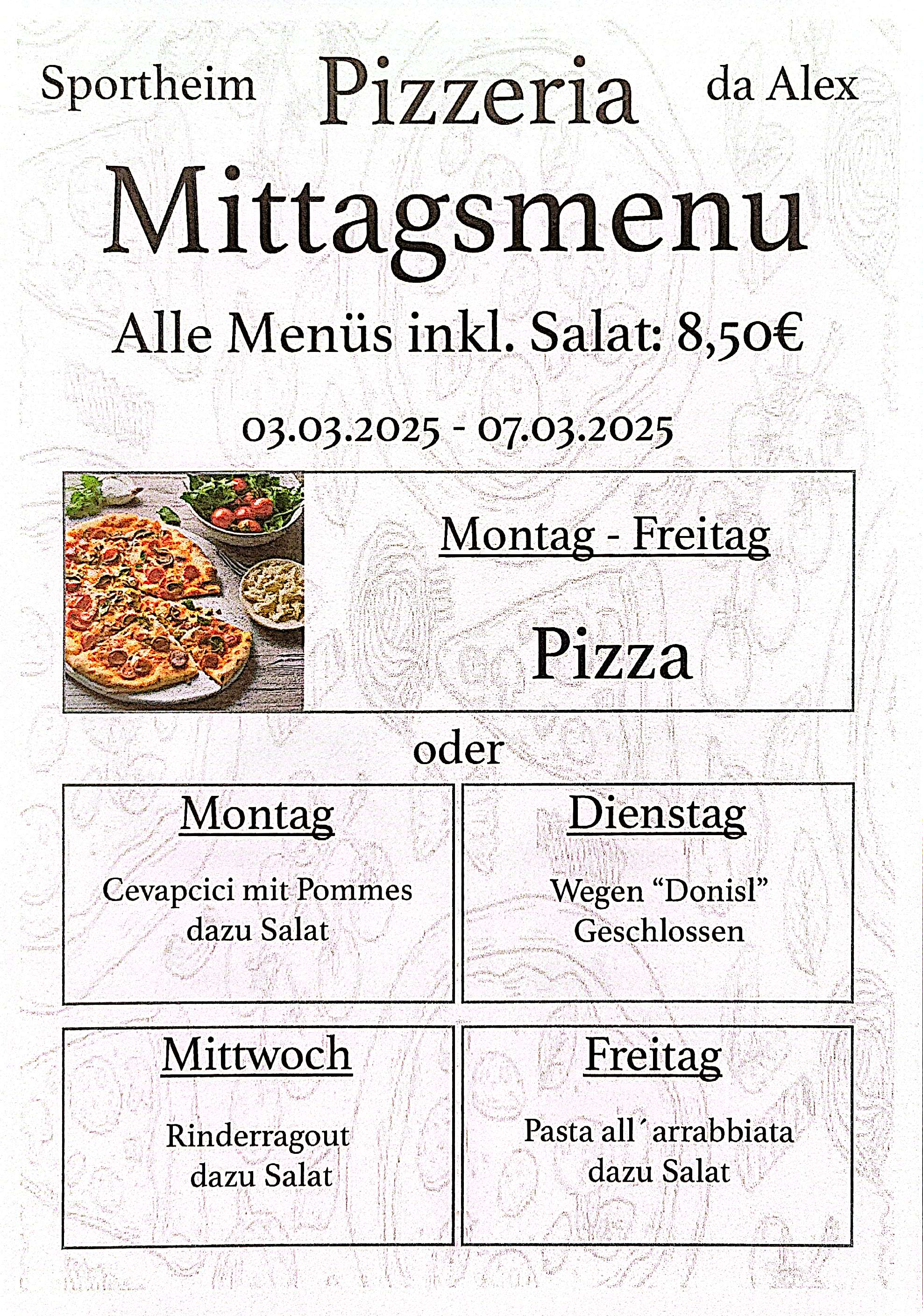 Wochenkarte